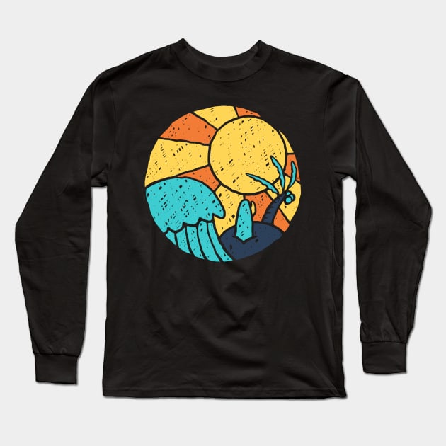 Beach Vibes Long Sleeve T-Shirt by quilimo